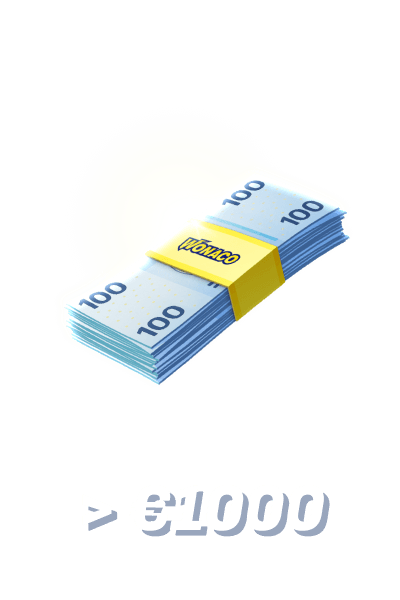 Make deposits over €1,000