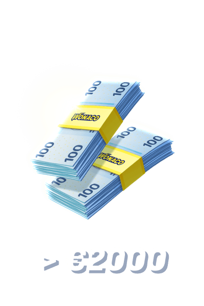 Make deposits over €2,000